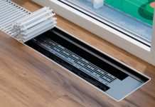 Отопление при панорамных окон: секреты конвекторы Витрон