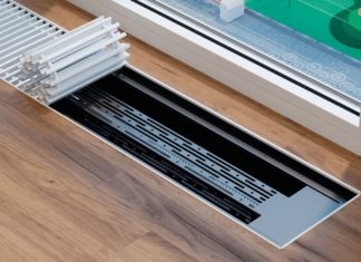 Отопление при панорамных окон: секреты конвекторы Витрон